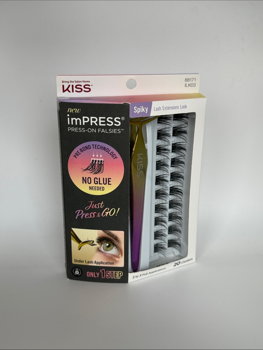 Kiss imPRESS Press-On Lash Clusters Spiky - BNIB